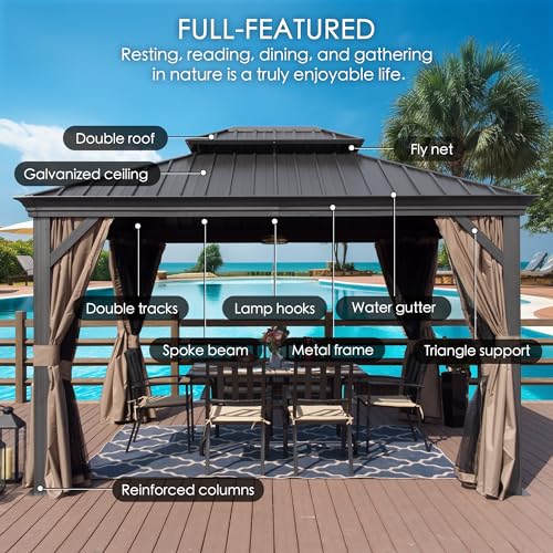 Kozyard Alexander 10' X 12' Aluminum Gazebo