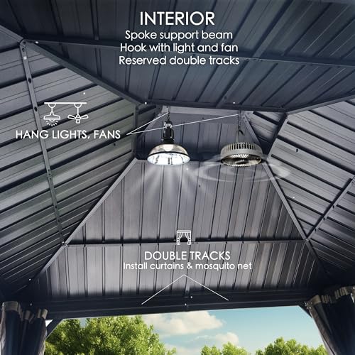 Kozyard Alexander 10' X 12' Aluminum Gazebo