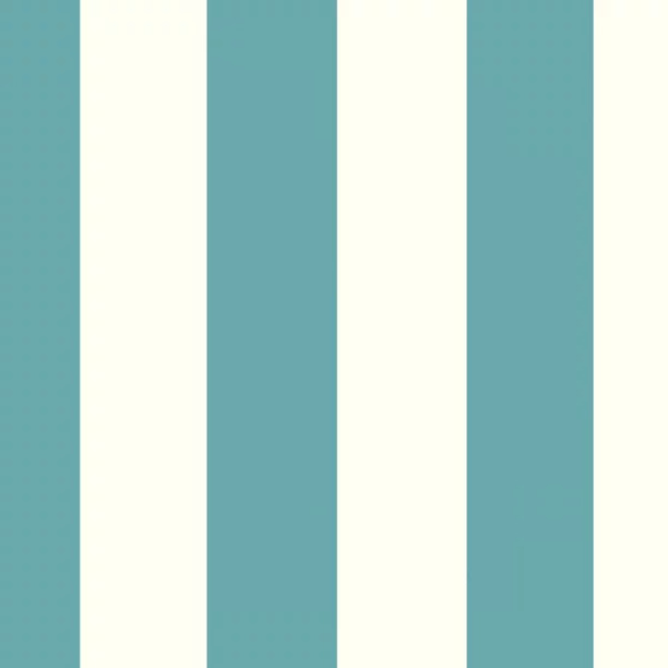 Turquoise Stripe Rectangle Outdoor Deep Seat Cushion Set