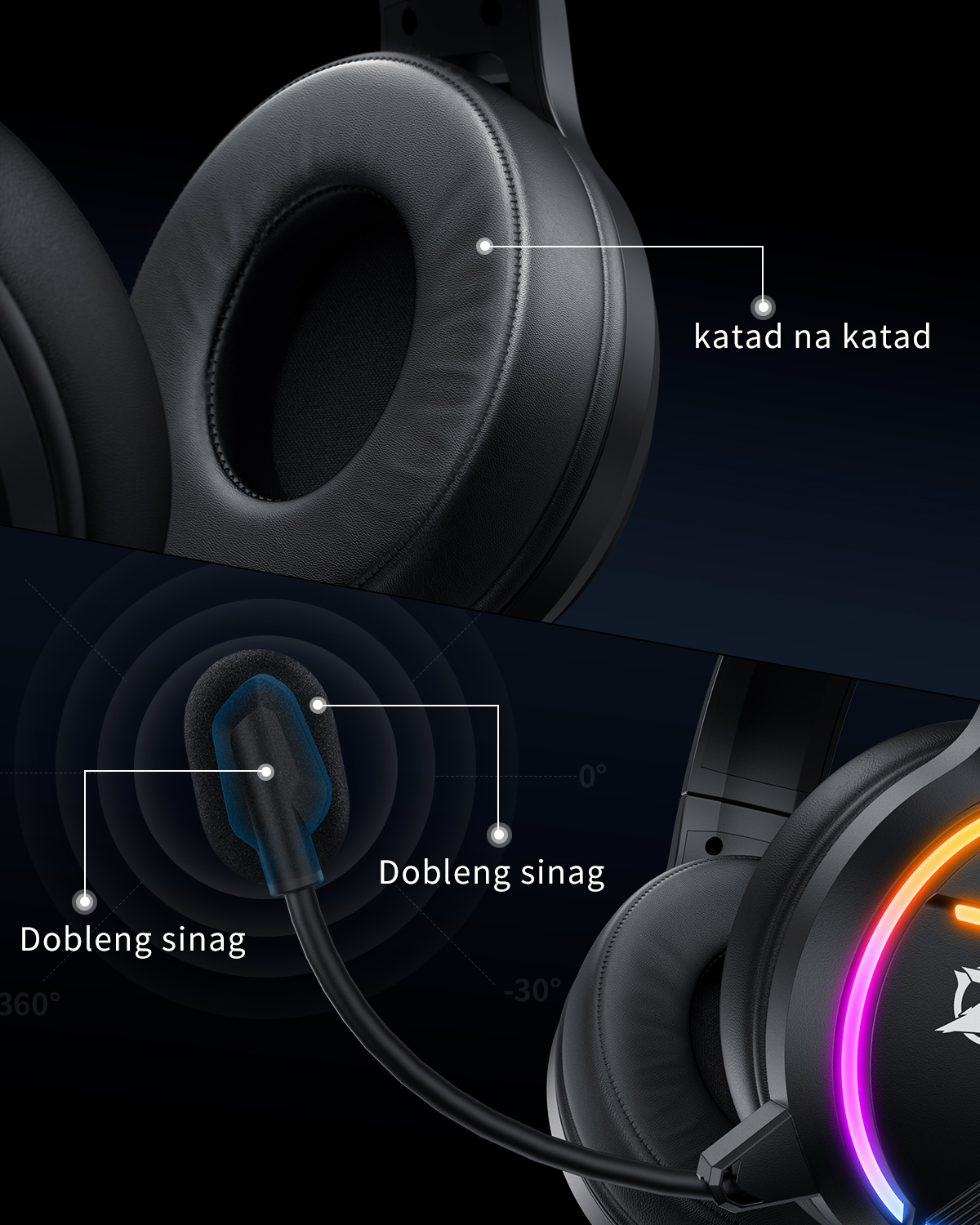 Ozeino Gaming Headset Xbox Series X-Compatible