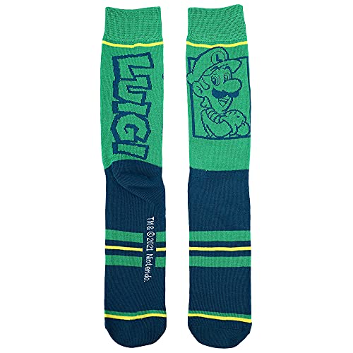 Super Mario Split Men's Collectible Crew Sock Set