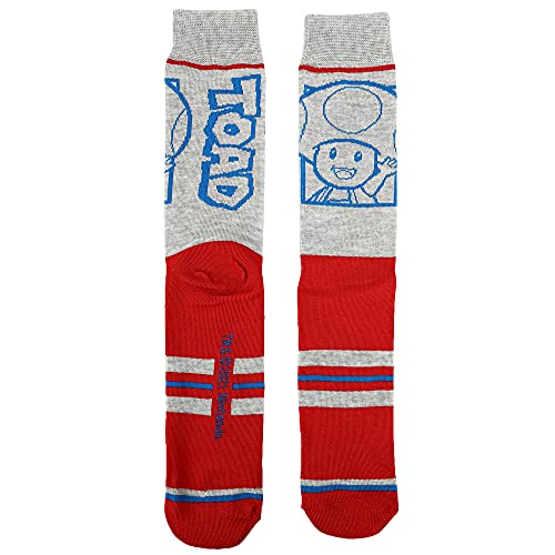 Super Mario Split Men's Collectible Crew Sock Set