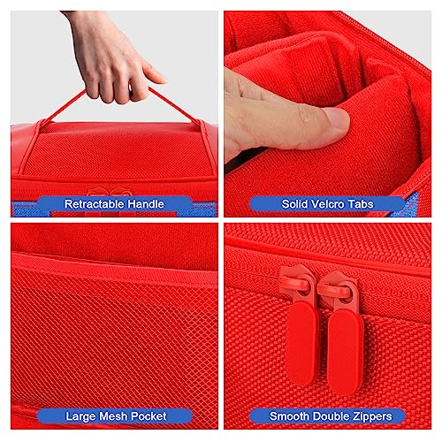 Portable Waterproof Switch Carry Case, Blue & Red