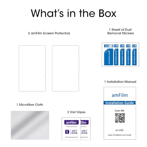 amFilm Nintendo Switch Tempered Glass Screen Protector (2-Pack)