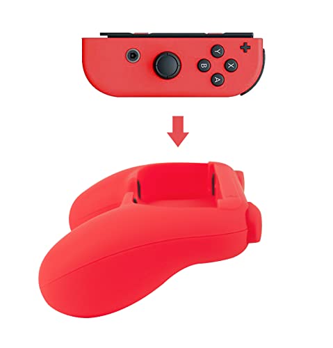 Nintendo Switch Joy Con Comfort Grips, 2 Pack (Red/Blue)