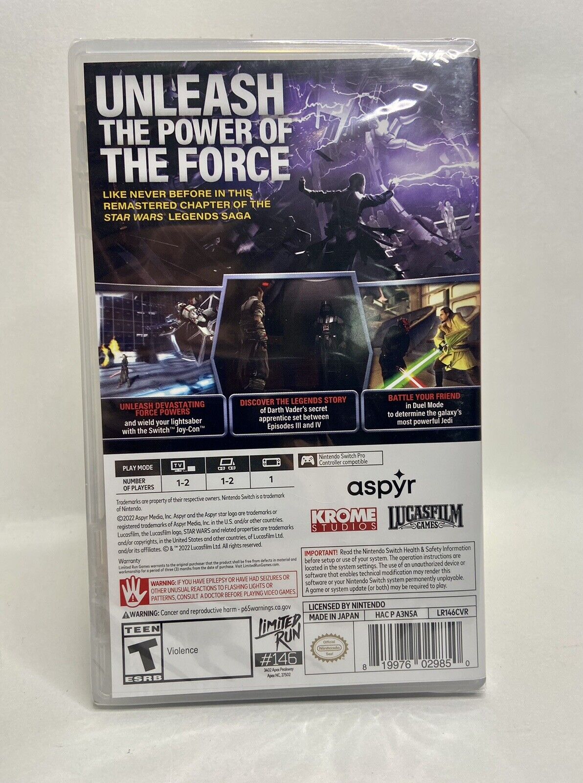 Limited Edition Star Wars Switch Game #146