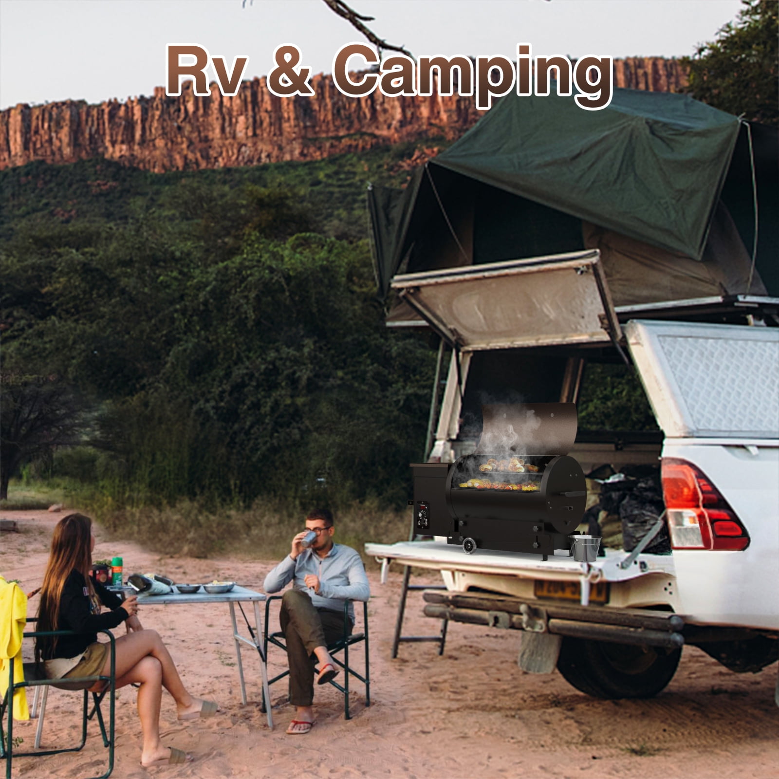 KingChii Wood Pellet Smoker & Grill BBQ