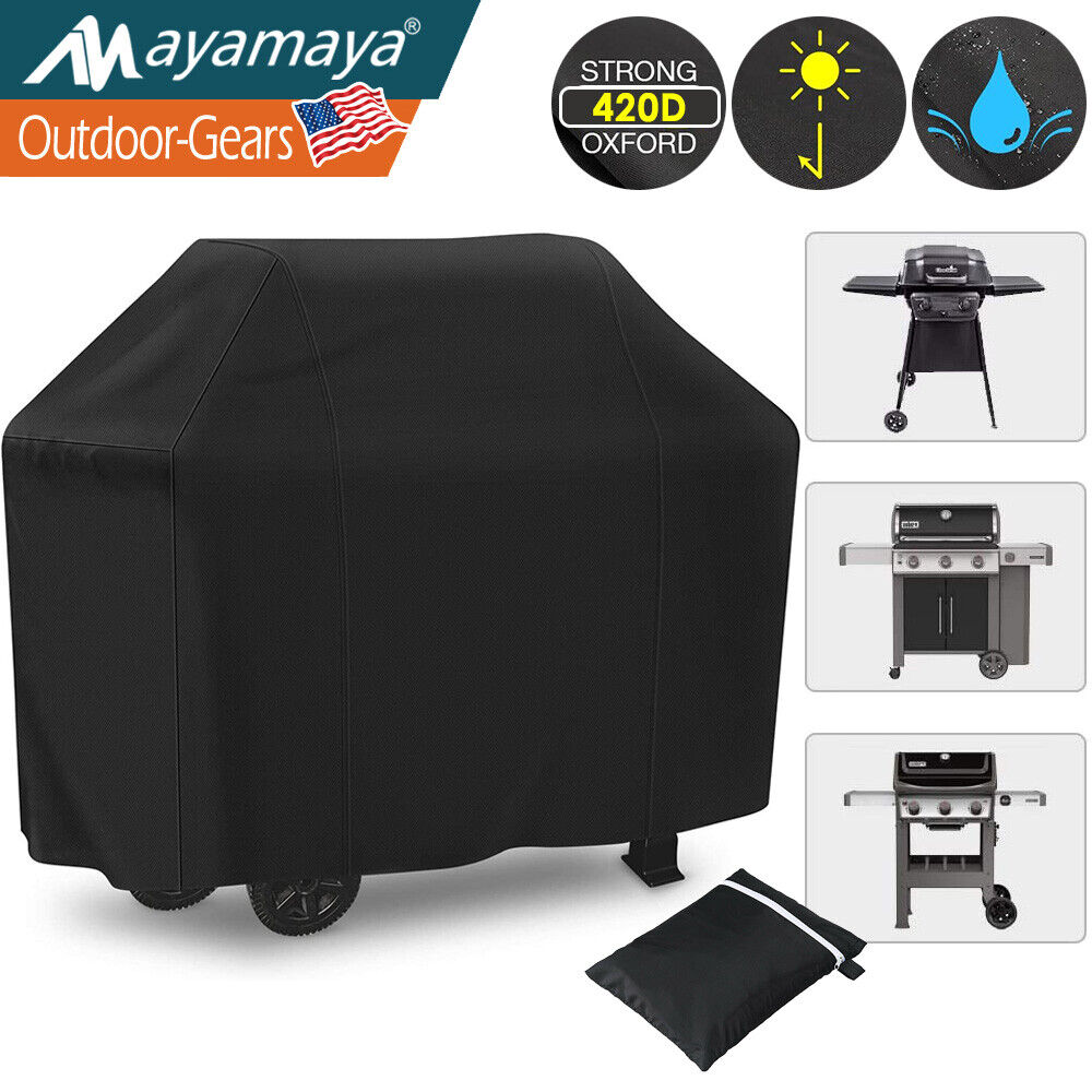 57" Waterproof Outdoor BBQ Gas Grill Cover, Heavy-Duty