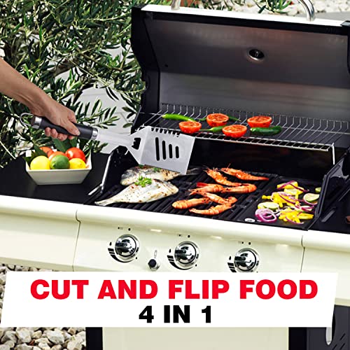 20Pcs Stainless Steel BBQ Tools Set with Thermometer