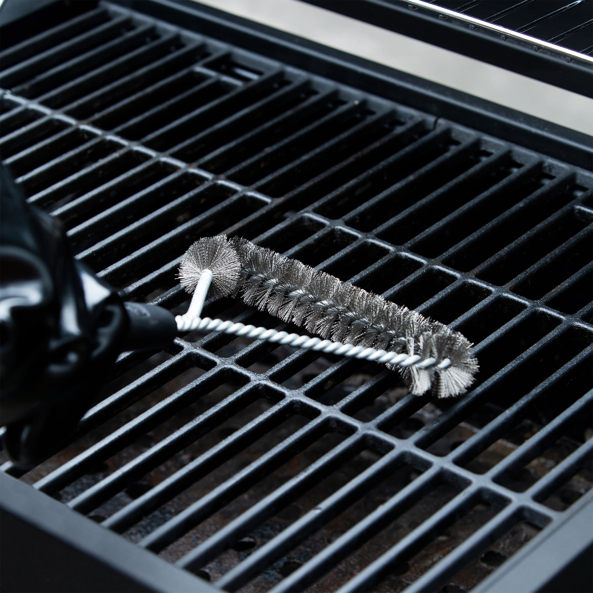 Small 3-Sided Grill Brush: Expert Guides with Soft Handle