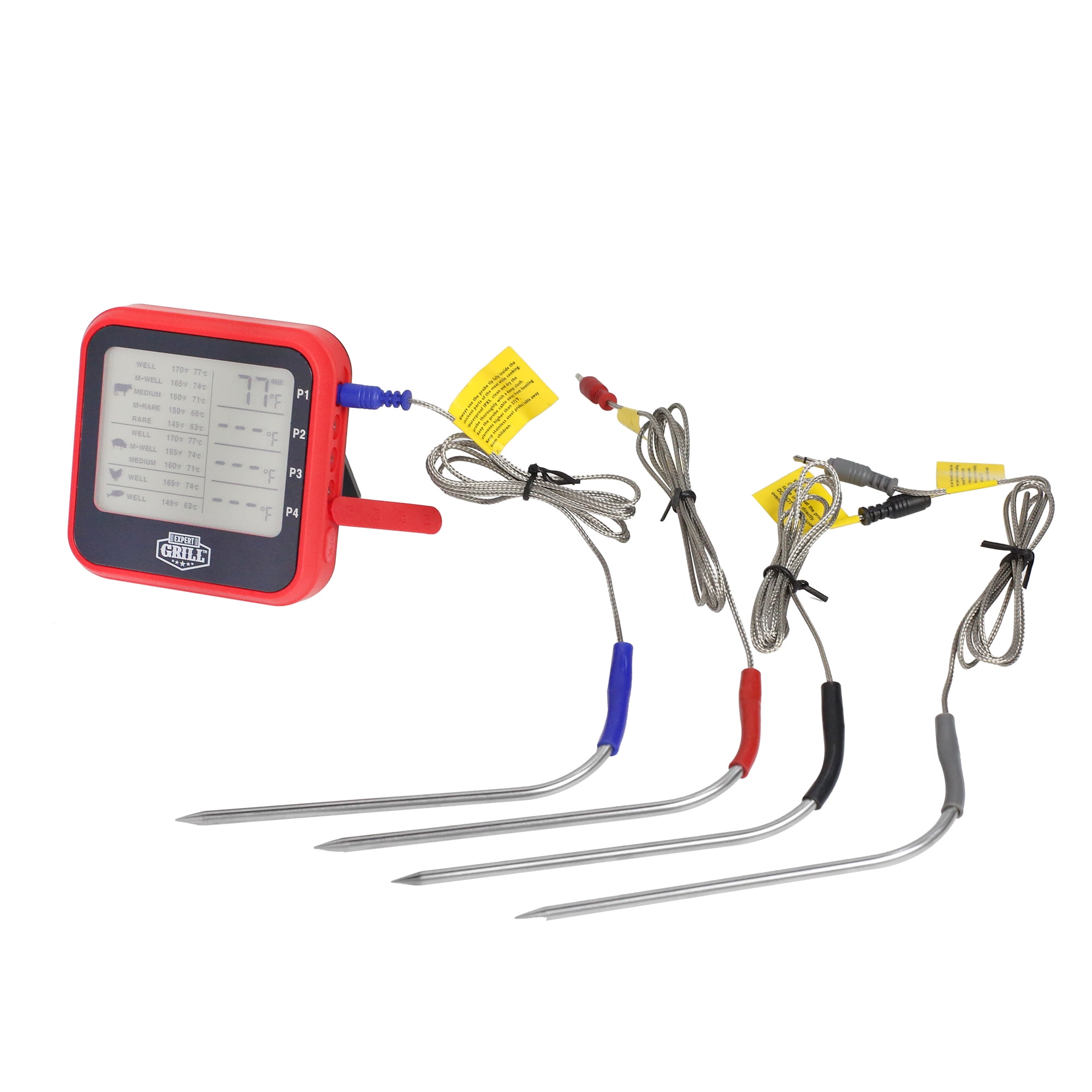 Expert Grill 4-Probe LCD Cooking Thermometer