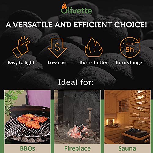 Organic Charcoal Briquettes: 100% Recycled from Olive Trees