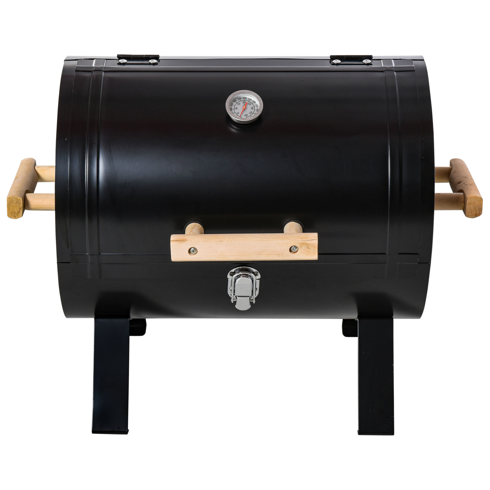 20" Outdoor Tabletop Charcoal BBQ Grill with Wooden Handle