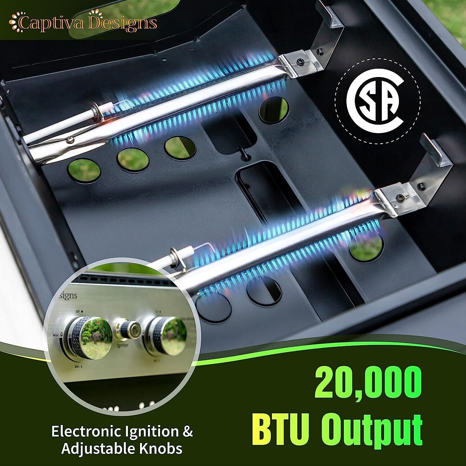 Gas Grill and Griddle Combo for Outdoor BBQ