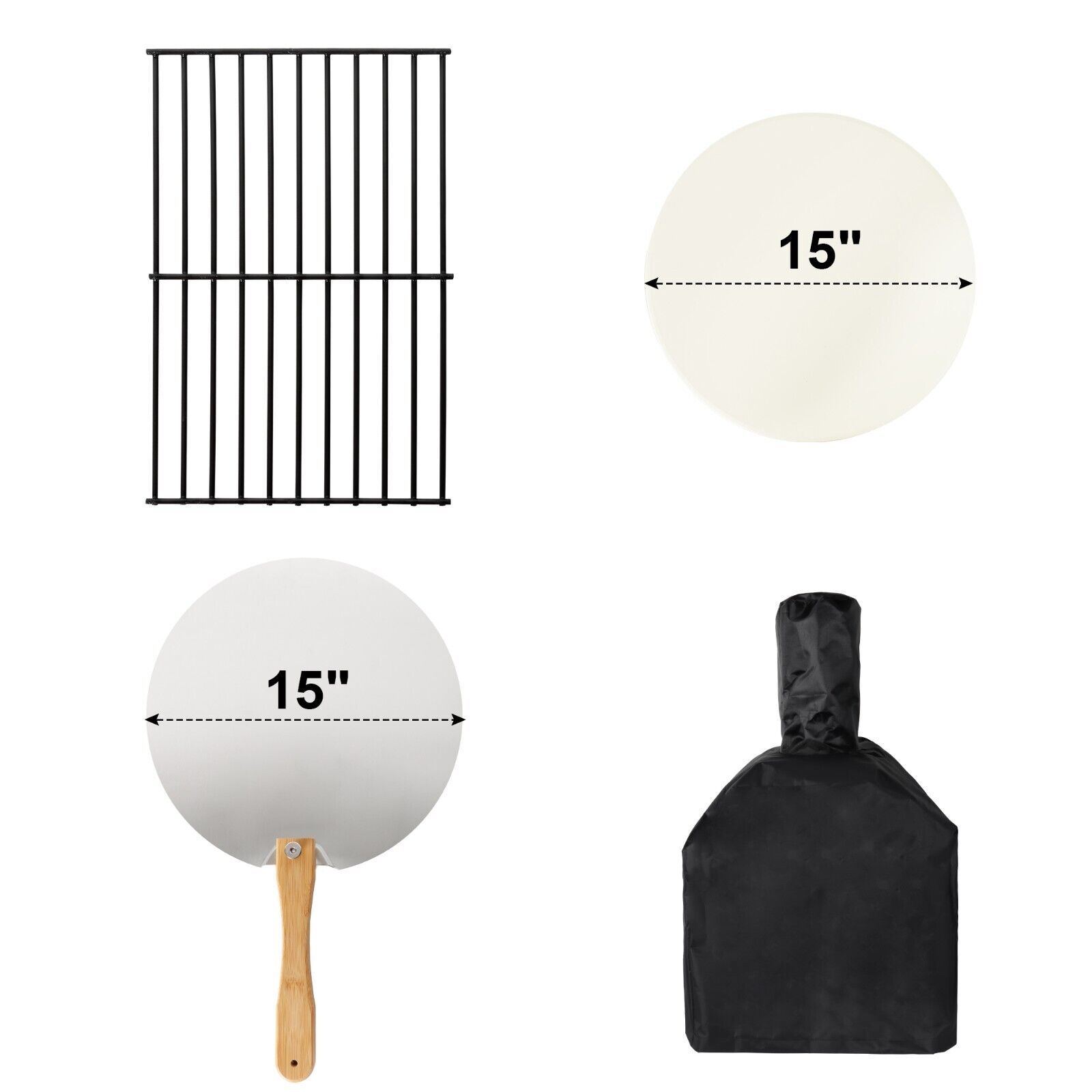 Portable Outdoor Wood Fired Pizza Oven with Fold-up Legs