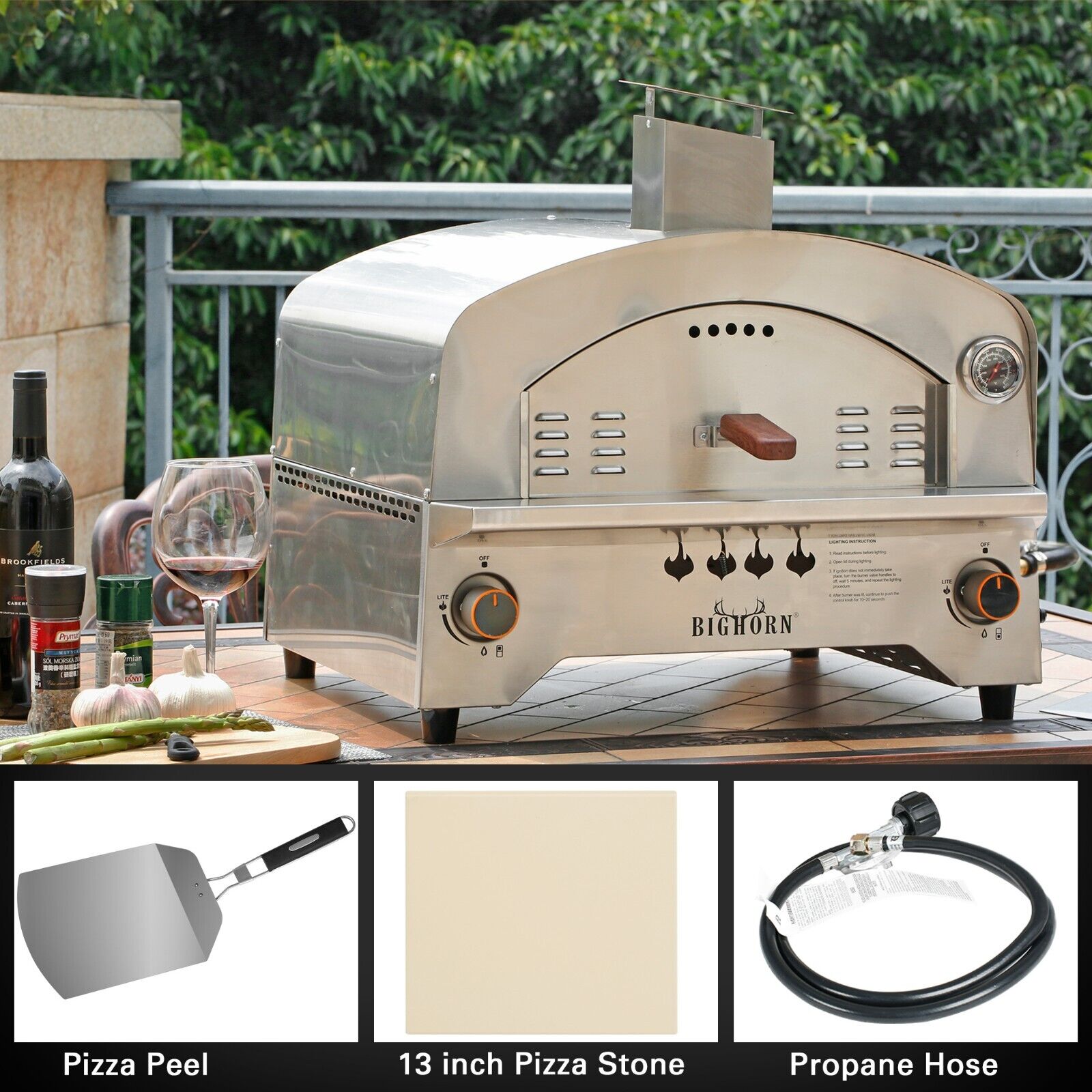 Portable Stainless Steel Gas BBQ Grill
