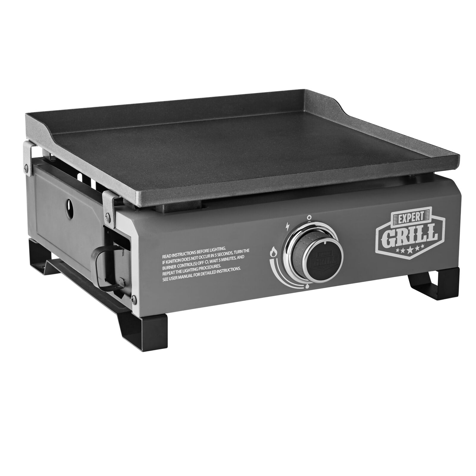 Portable Camping BBQ Grill - 1-Burner Propane Gas