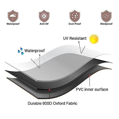 All-Weather 65 inch BBQ Grill Cover (Black)