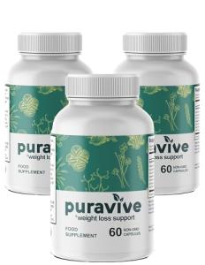 Puravive All-Natural Capsules - 3 Bottle Set