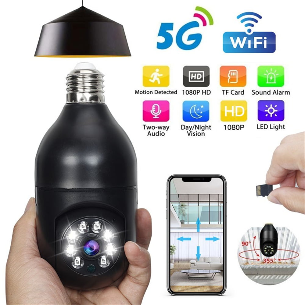 Smart Home Security Light Bulb Camera