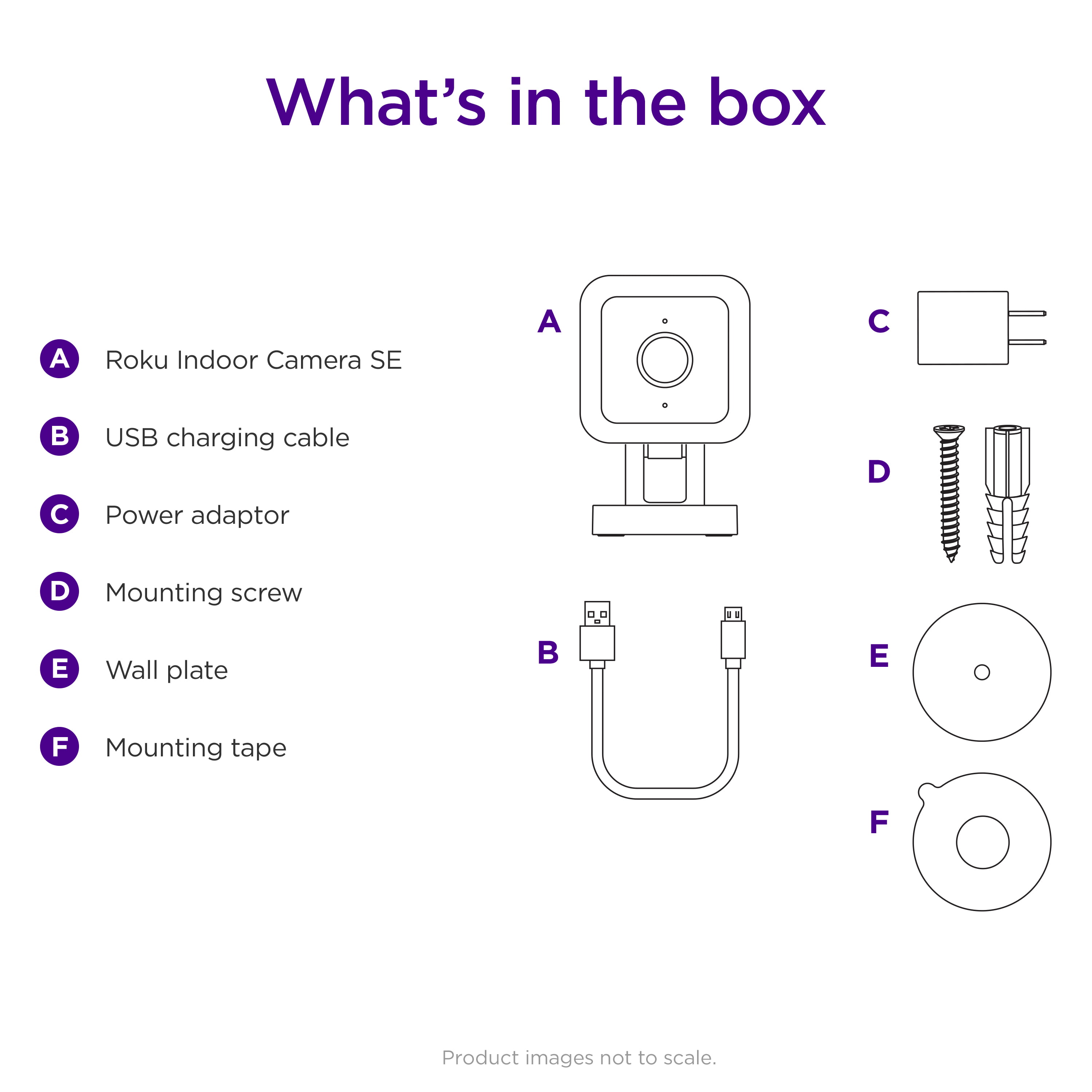 Roku Indoor Security Camera with Wi-Fi Connectivity