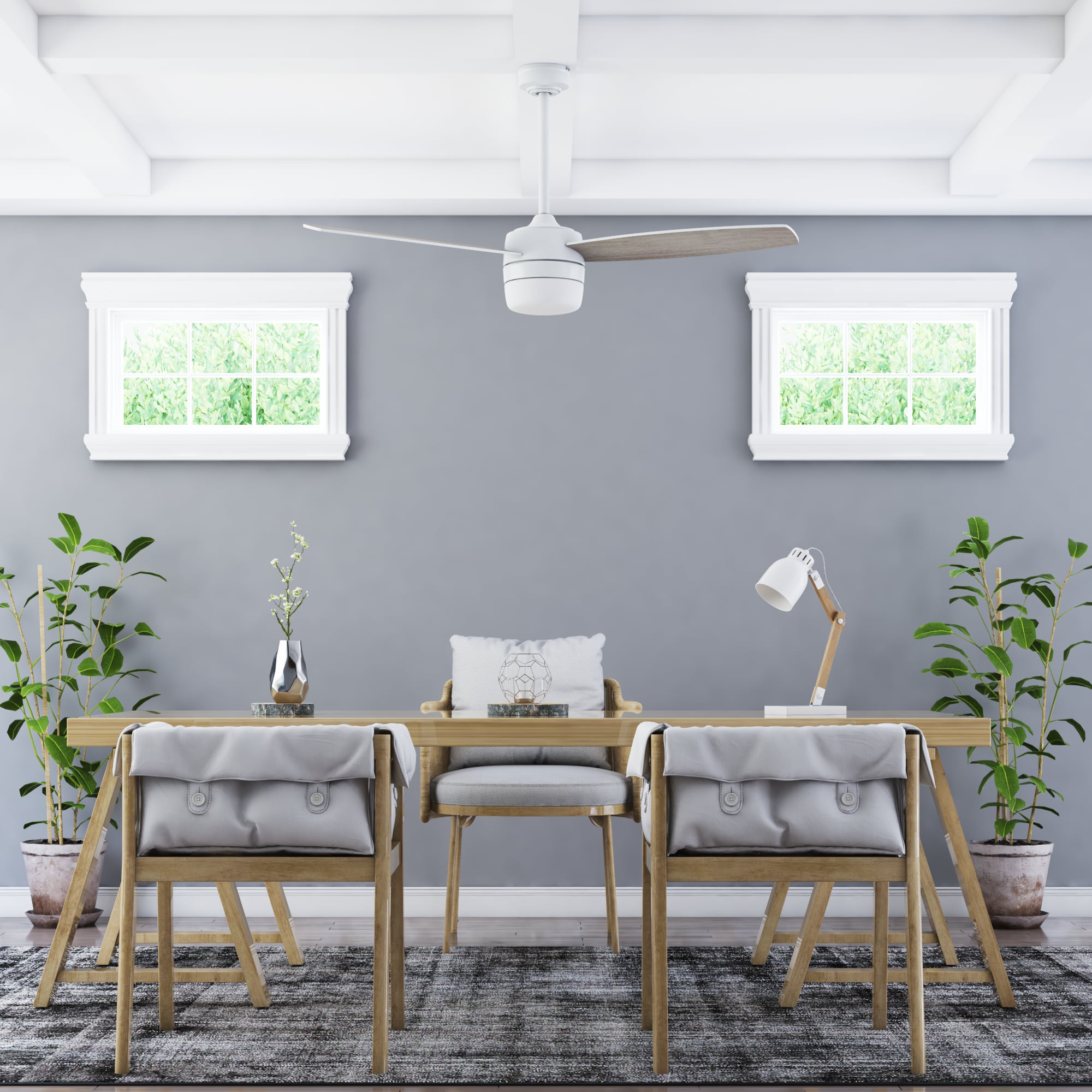 Enoki 52" Modern Ceiling Fan with Smart Remote