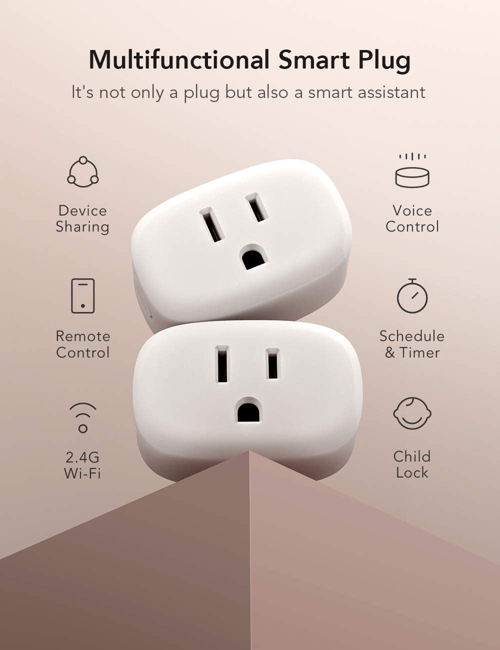 Nooie Smart Plug Pack Voice Control