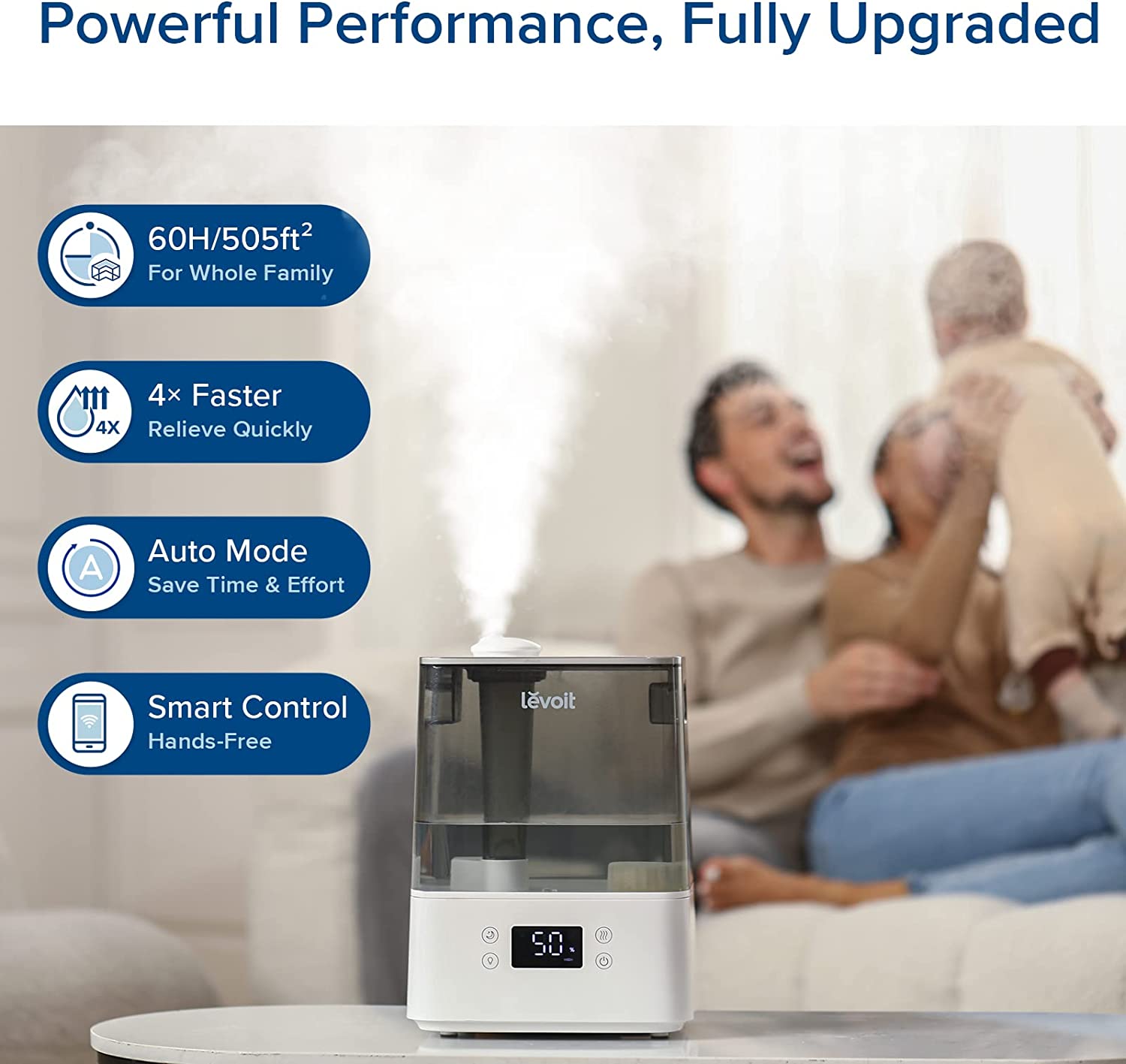 Levoit Smart Humidifier with Nightlight - 6L