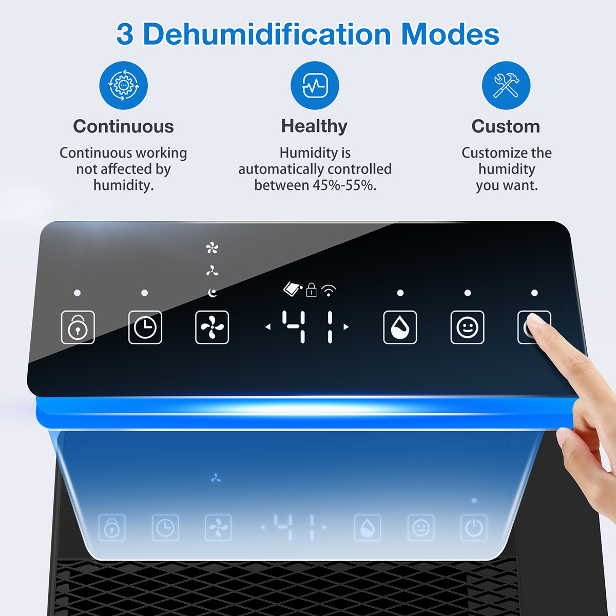 Smart WIFI Dehumidifier for Large Rooms