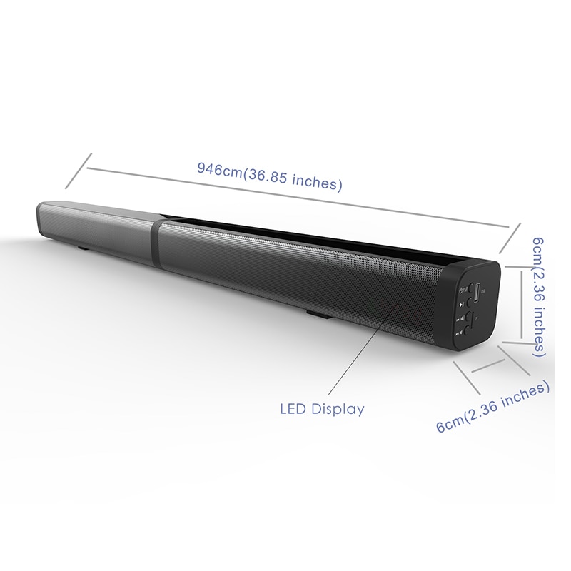 Wireless Soundbar with Subwoofer and Optical for TV