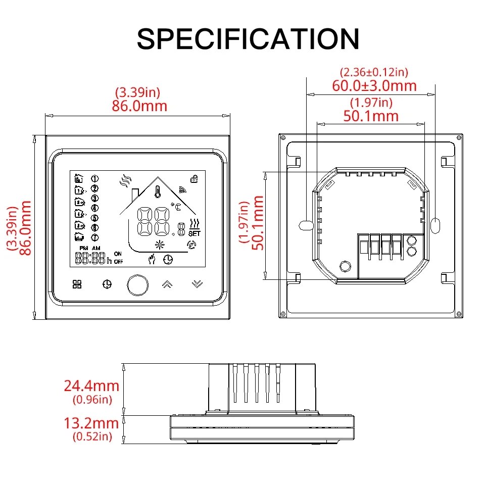 Smart Thermostat for Floor Heating & Gas Boiler