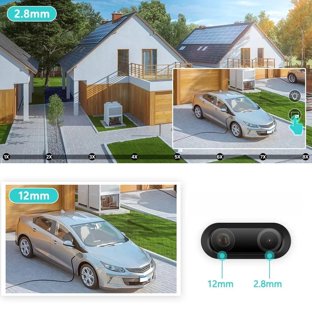 BESDER Dual-Lens PTZ IP Camera with Human Detection