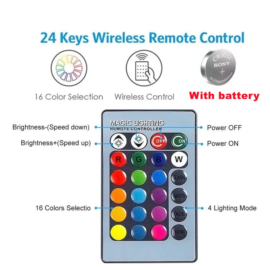 Smart RGBW LED Lamp with Remote Control