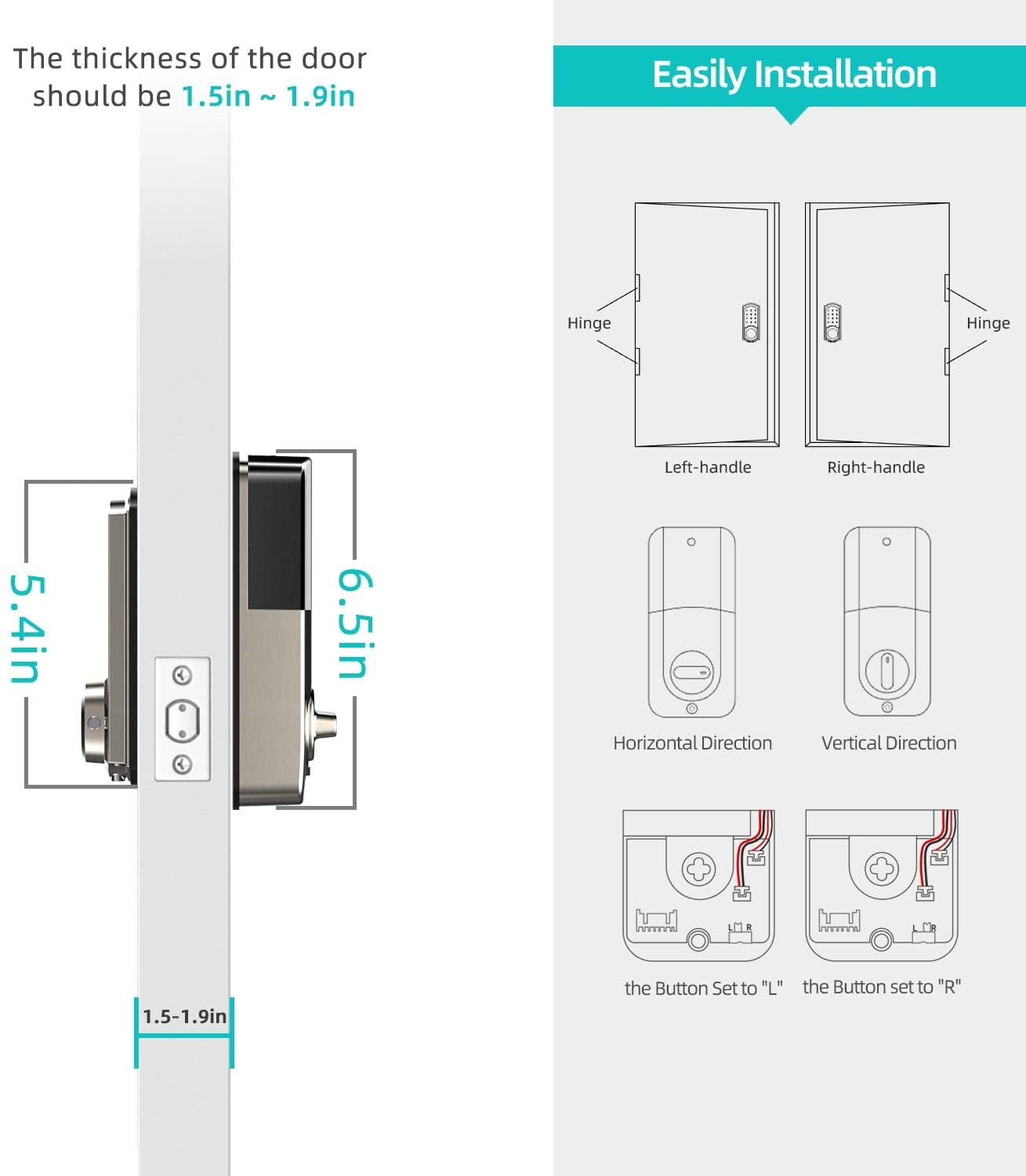 Hornbill Smart Deadbolt with Keypad & Bluetooth