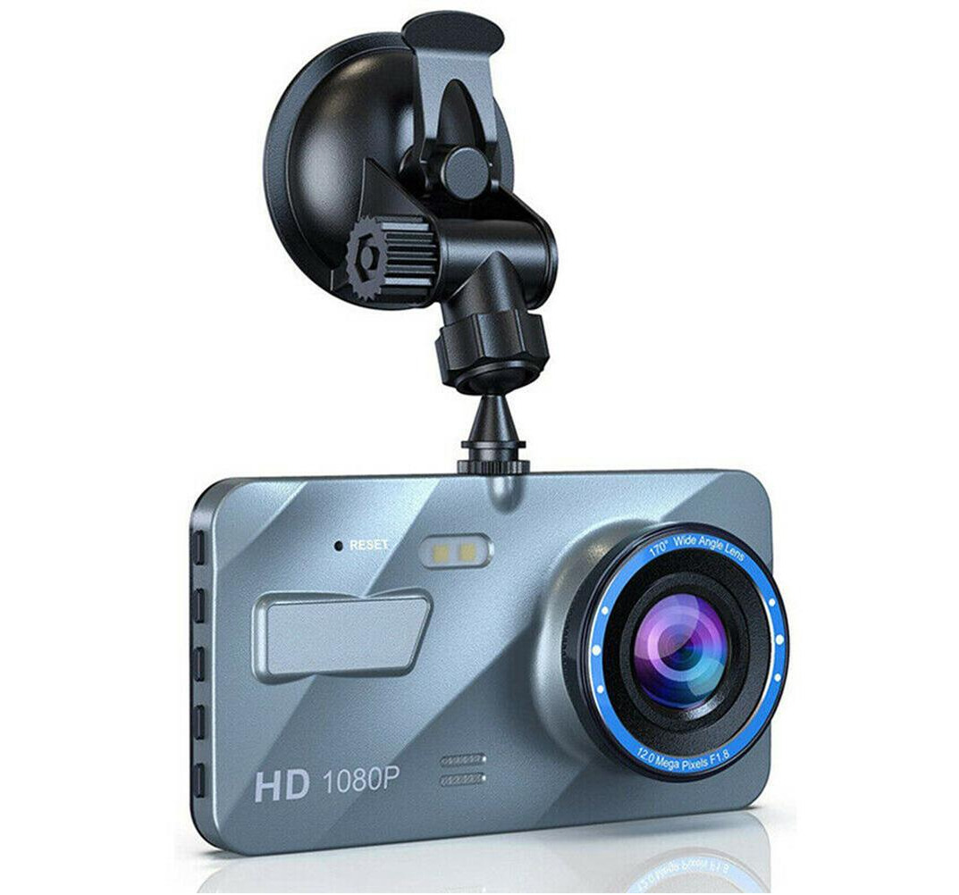 Dual Lens Touch Screen 1080P Dash Cam+Front/Rear Camera