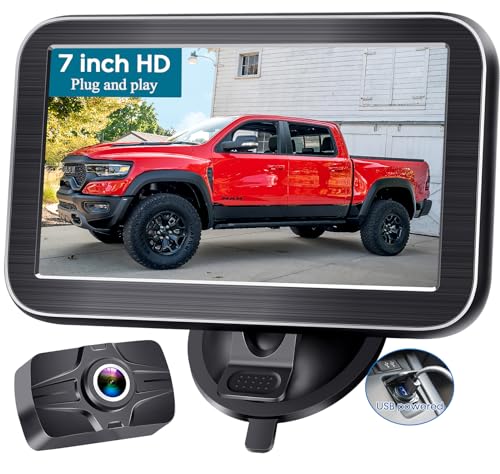 7-Inch Backup Camera with Clear Night Vision - AMTIFO