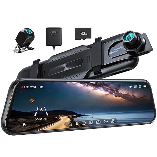 Pelsee P10 Mirror Dash Cam: Smart Rearview Camera