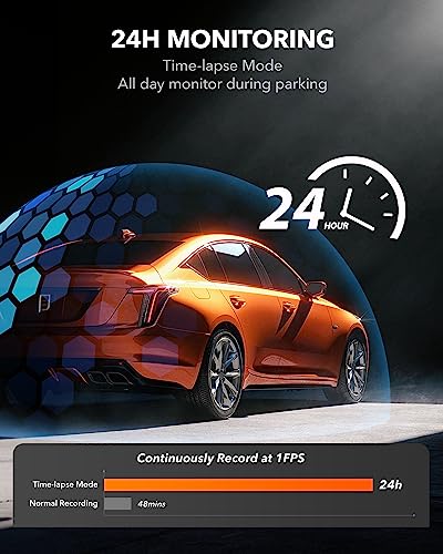 12" WOLFBOX G840S 4K Mirror Dash Cam