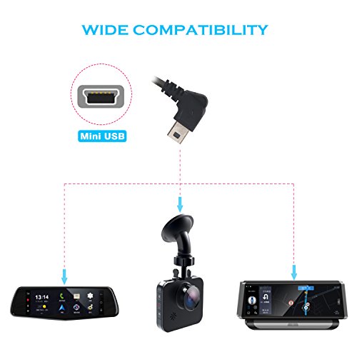 Mini USB Dash Cam Hardwire Kit: Charger Power Cord