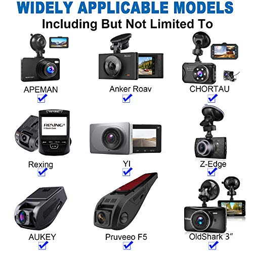 Universal Dash Cam Mount for Multiple Compatible Brands