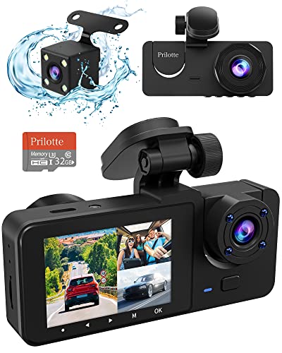 Full HD 1080P Dash Cam Set with Night Vision