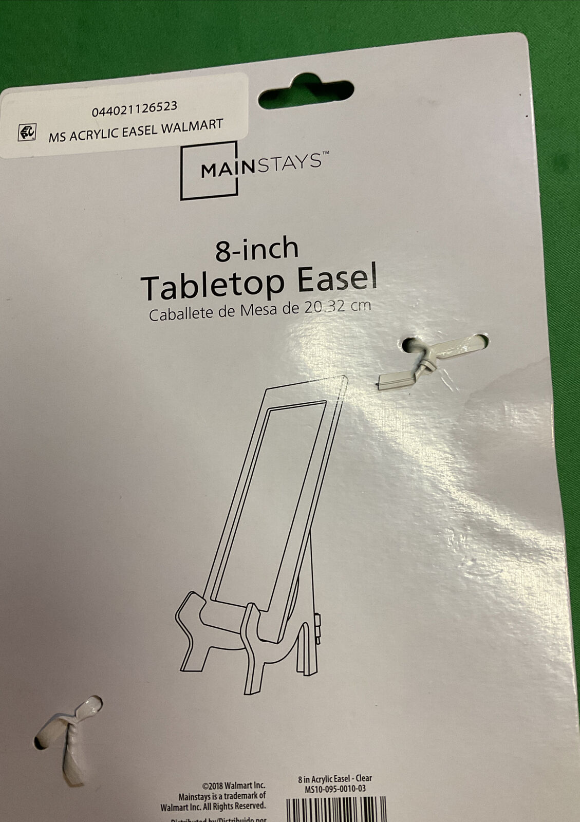 mainstays 8” tabletop Plastic Easel