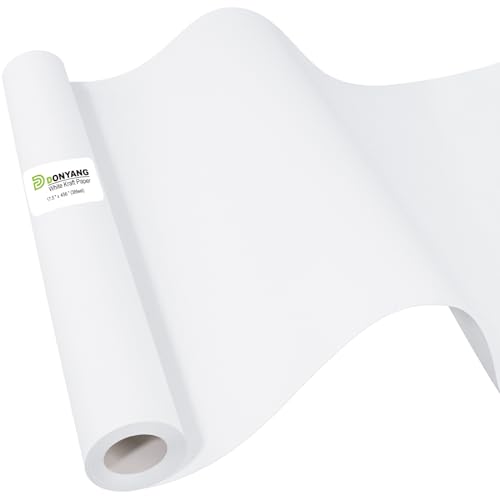 White Wrapping Paper Roll for Arts Crafts Kids