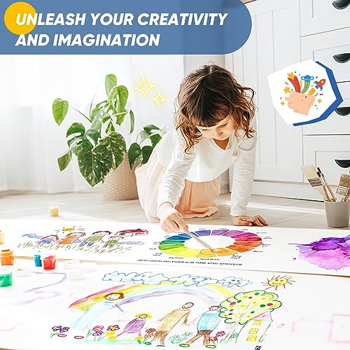 White Wrapping Paper Roll for Arts Crafts Kids