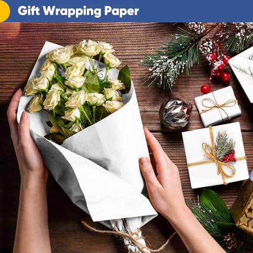 Vanhench White Wrapping Paper Roll for Art Supplies