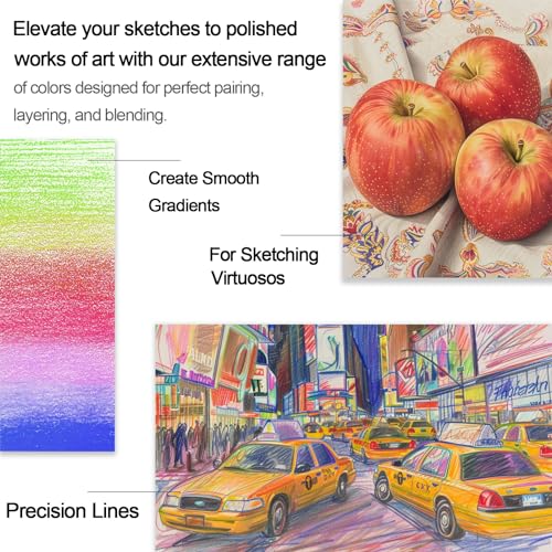72 Color Colored Pencils Set for Artists & Beginners