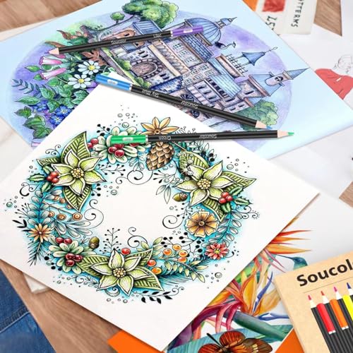 72-Color Colored Pencils Set for Art Sketching