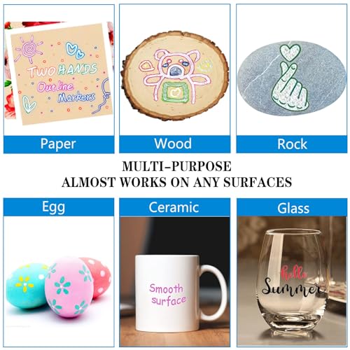 Glittery Double Line Markers Set: 12 Metallic Colors