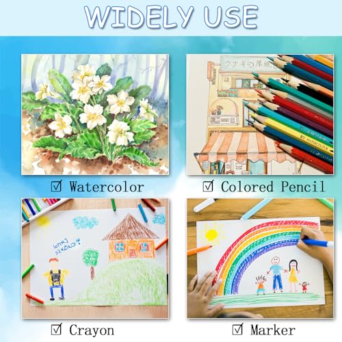 60 Sheets Watercolor Paper, Cold Press, 5" x 7