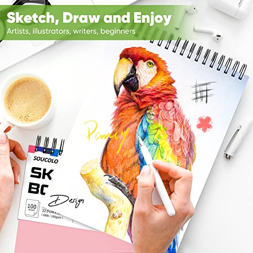 Spiral Sketchbook 9" x 12" Pastel Art Set